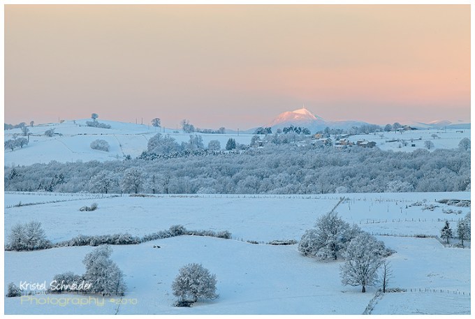 Sunrise Puy de Dôme, Auvergne France